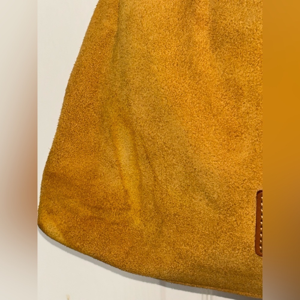 Dooney And Bourke Leather Shoulder Bag, Handbag Mustard - Picture 4 of 16